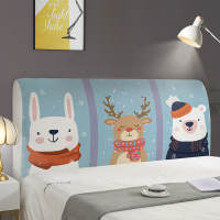 床头罩套床头套软包防尘罩靠背罩北欧万能保护套弹力布床头套罩|床头罩-可爱动物 70*200(适合2米床)