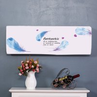 空调罩套挂式格力美的1.5p通用海尔室内机防尘罩家用北欧全包|羽毛(K) 92*30*18(适合1.5p-1.7p)