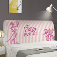 床头罩套床头套软包防尘罩靠背罩北欧万能保护套弹力布床头套罩|床头罩-粉红豹 70*150(适合1.5米床)