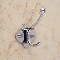 不锈钢单钩衣钩挂衣勾单勾壁挂钩全实心钩厨房挂钩衣服挂钩衣帽钩|梅花珠钩(5只)