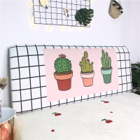 北欧弹力床头罩1.5m1.8米床头靠背罩子皮床头软包防尘罩保护套|仙人掌床头罩 长220cm*高度50-65cm