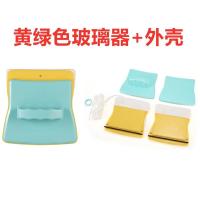 三层中空玻璃擦玻璃器加厚双层真空四层双面擦窗磁50-60|新款(黄绿色)替换外壳 赠:布24片+胶条24根