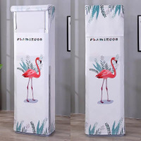 北欧立式空调罩空调防尘罩方形美的柜机格力海尔奥克斯客厅布|红色开机不取款-火烈 3P:高175*宽53*厚33cm