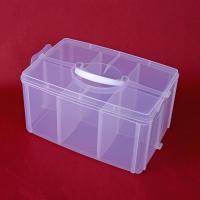 大号多层透明胶带储物整理箱乐高积木玩具收纳箱指甲油公章收纳盒|指甲油收纳盒(一层一盖) 三层收纳盒