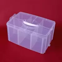 大号多层透明胶带储物整理箱乐高积木玩具收纳箱指甲油公章收纳盒|指甲油收纳盒(一层一盖) 指甲油收纳盒(加厚加高款)