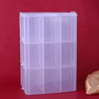 大号多层透明胶带储物整理箱乐高积木玩具收纳箱指甲油公章收纳盒|指甲油收纳盒（三层一盖） 指甲油收纳盒（加厚加高款）