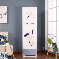 北欧立式空调罩空调防尘罩方形美的柜机格力海尔奥克斯客厅|全包防尘--长寿鹤 2P:高170*宽50*厚30cm