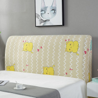 床头套罩北欧风格ins全包防尘软包万能木板|波浪猫(配加宽松紧带) 1.5米(适合1.4-1.7米床头使用)