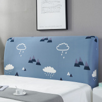 床头套罩北欧风格ins全包防尘软包万能木板|空山新雨(配加宽松紧带) 1.8米(适合1.7-1.9米床头使用)