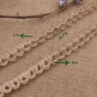 装饰麻绳 绳子手工diy棉麻材料花边复古装修工艺品编织宽扁麻织带|c1双边型号10米