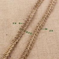 装饰麻绳 绳子手工diy棉麻材料花边复古装修工艺品编织宽扁麻织带|c6型号10米