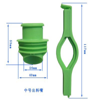 3只装食品封口夹 奶粉零食出料嘴密封夹口袋夹子防漏防潮保鲜封口|中号3个(颜色随机)