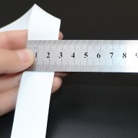 加厚松紧带宽黑白色橡筋扁衣服橡皮筋弹力裤子细服装辅料裤腰|加厚白2.5cm宽8米长