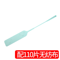 缝隙除尘扫灰清洁神器床底家具除尘掸清扫长柄加长静电灰尘家用|绿色+110片无纺布(长65.5厘米)