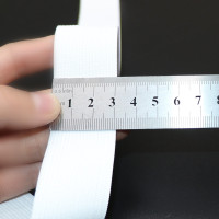 加厚松紧带宽黑白色橡筋扁衣服橡皮筋弹力裤子细服装辅料裤腰|加厚白3cm宽7米长