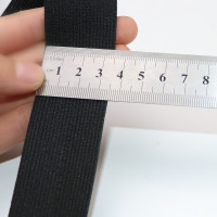 加厚松紧带宽黑白色橡筋扁衣服橡皮筋弹力裤子细服装辅料裤腰|加厚黑3.5cm宽6米长