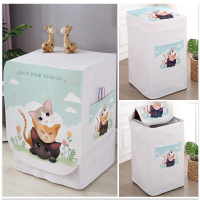 洗衣机罩滚筒全自动波轮防|眺望猫咪(防水防晒) 波轮上开盖(小号)高85*宽54*厚55cm[买就送6个杯垫]