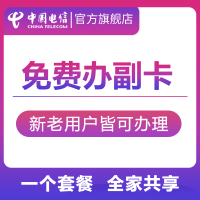 ［新老用户副卡加装］中国电信湖南电信4G手机卡靓号全国通用流量卡低资费