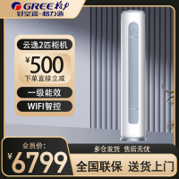 格力(GREE)空调云逸Ⅱ系列2匹新一级能效 智能WiFi 圆柜式变频冷暖空调 2匹 KFR-50LW/NhGm1BAj