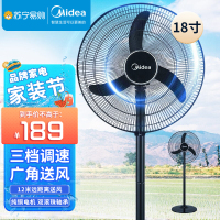 美的(Midea)电风扇 FS45-20C牛角扇工业风扇强力落地扇大风力室外车间工厂电扇 12米送风 纯铜电机