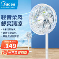 美的(Midea)新品电风扇 SAE35CA 落地扇家用七叶落地扇轻音风扇立式家用电扇轻音柔风,8米远距送风,整屋清凉