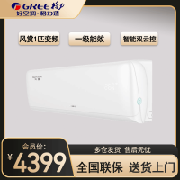 格力(GREE) 空调 风赏系列 新1级能效大1匹变频冷暖壁挂式空调 KFR-26GW/NhAm1BAt 家用低音