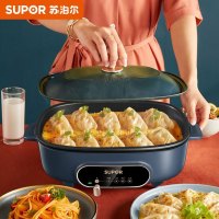 苏泊尔(SUPOR)电火锅家用韩式火锅电热锅4.5L/升多功能料理电锅家用宿舍电煮锅多用途不粘锅JD3322D12