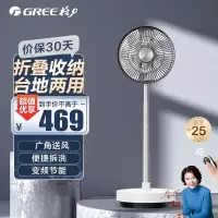 格力(GREE)电风扇家用定时空气循环扇电风扇摇头轻音节能柔风落地扇台式桌面小型风扇 FSZ-23X61Bg7