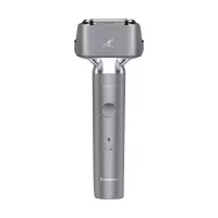 松下(Panasonic)电动剃须刀小锤子日本原装进口三刀头胡须刀往复式全身水洗剃胡刀ES-LM34-H 灰色
