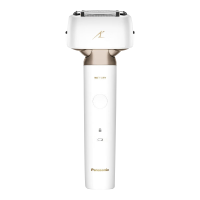 松下(Panasonic)电动剃须刀小锤子日本原装进口三刀头胡须刀往复式全身水洗剃胡刀ES-LM34-W 白色