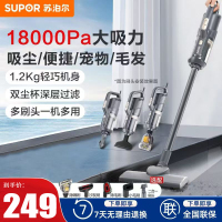 苏泊尔(SUPOR)手持吸尘器家用吸尘器18KPa家用有线手持大吸力吸尘器可视化尘杯除螨宠物家庭适用 EVCS-C3S