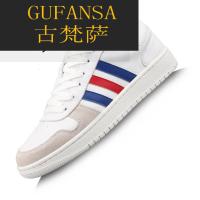 GUFANSA法国奢侈品牌 欧洲上流名士高端品牌法国奢侈品牌 欧洲上流名士高端品牌四季站夏季新款运动青年板鞋透气耐磨真皮