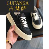 GUFANSA法国奢侈品牌 欧洲上流名士高端品牌小白鞋男秋季欧洲站男鞋2021年新款潮流厚底街头空军一号真皮板鞋