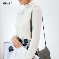 2020秋冬新款气质简约百搭针织毛衣套头透气堆堆领修身纯色羊毛衫