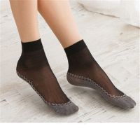 杨幂代言丝袜女春夏棉底防滑袜子女肉色薄款短袜