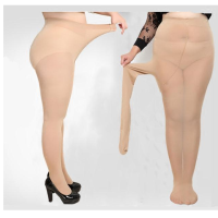 买2送1春秋加厚丝袜加肥加大码加绒连裤袜天鹅绒富姐裤胖mm打底袜