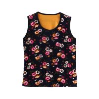 中老年妈妈装保暖背心女秋冬加绒保暖内衣高弹奶奶装无袖坎肩内穿