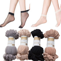 短丝袜女夏季袜子女式水晶袜丝袜超薄防勾肉色