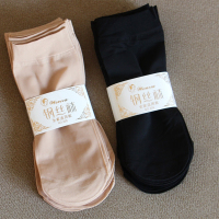 防勾丝面膜钢丝袜春夏秋丝袜短袜子女士黑色天鹅绒