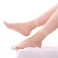 丝袜短袜女薄款防勾丝水晶丝袜脚尖透明春夏季短袜子隐形女短丝袜