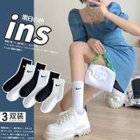 nk勾勾袜子女秋冬袜子纯棉袜男保暖长筒运动篮球袜aj潮中筒短筒袜