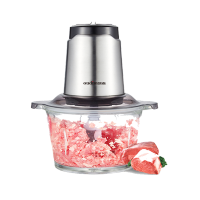 欧点电动绞肉机碎菜机打肉馅搅拌机家用绞馅机全自动料理机 1.8L BST-JB007