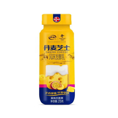 伊利丹麦芝士风味发酵乳黄桃百香果 215g