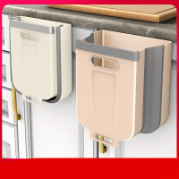 厨房垃圾桶挂式家用橱柜大号折叠壁挂收纳筒车载纸篓厨余垃圾篮