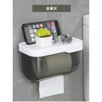 卫生间纸巾盒防水免打孔厕所抽纸厕手纸盒卫生纸置物架创意卷纸盒