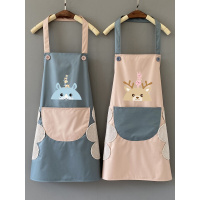 厨房家用围裙防水防油时尚女可爱日系韩版裙子工作罩衣大人男定制