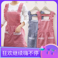 围腰围裙女可爱韩版夏天薄款透气做饭防油污成人家用厨房工作服