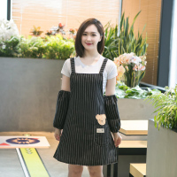 女式厨房袖套做饭韩版时尚防水防油工作围裙家用袖套成人可爱围腰