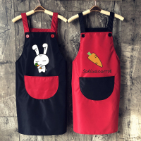 情侣可爱家用围裙厨房防水防油女时尚日系工作服罩衣定制logo印字