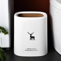 北欧无盖垃圾桶简约双层家用客厅创意北欧风ins卧室厕所卫生间大